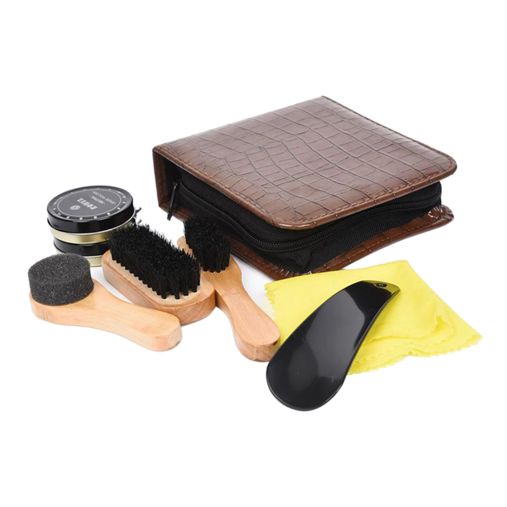 Sneaker Case - Shoe Polish Kit, 8pcs Brush Polish