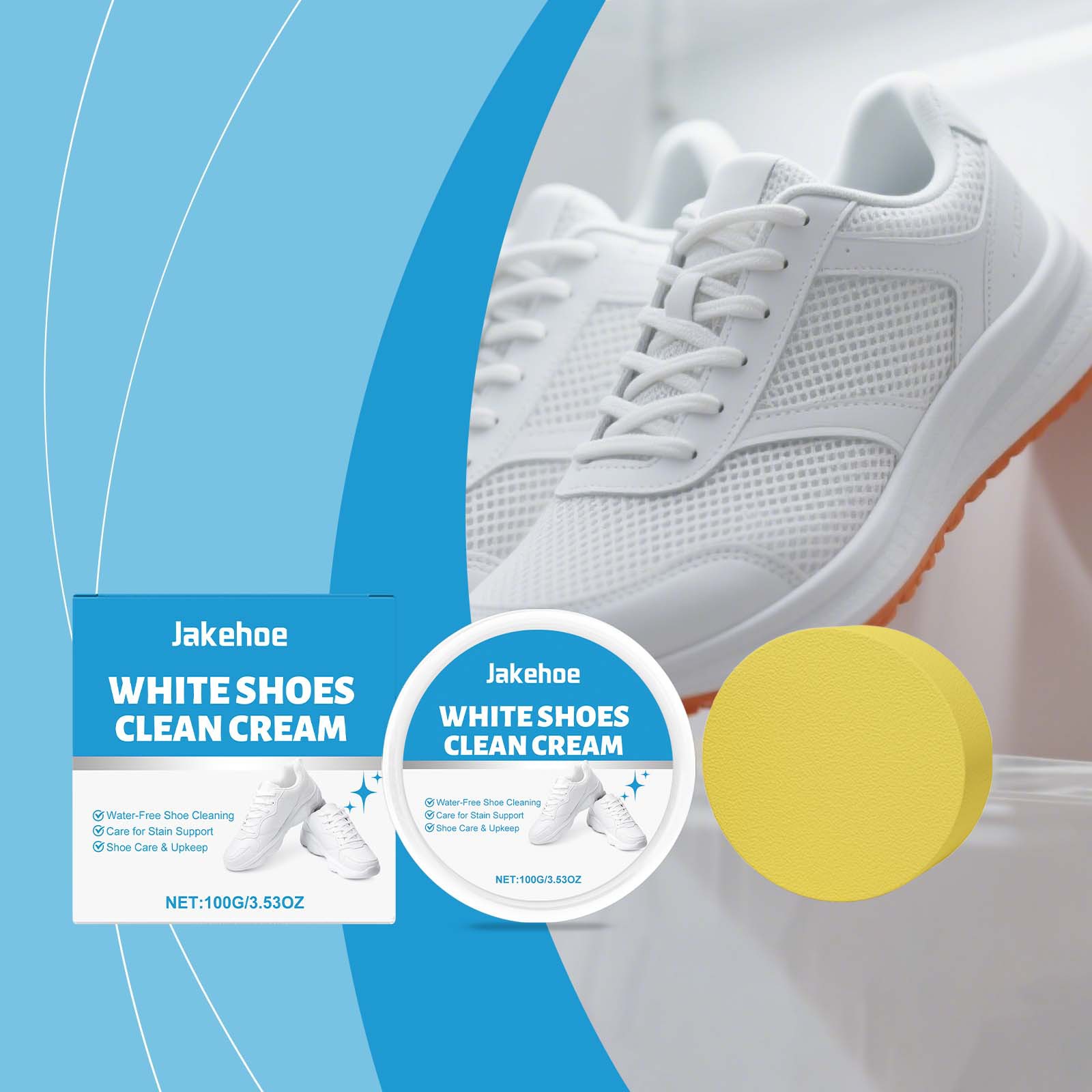 White Shoe Cleaner Cream Sneak – Sneaker Care Whitener Bewertung und Preis