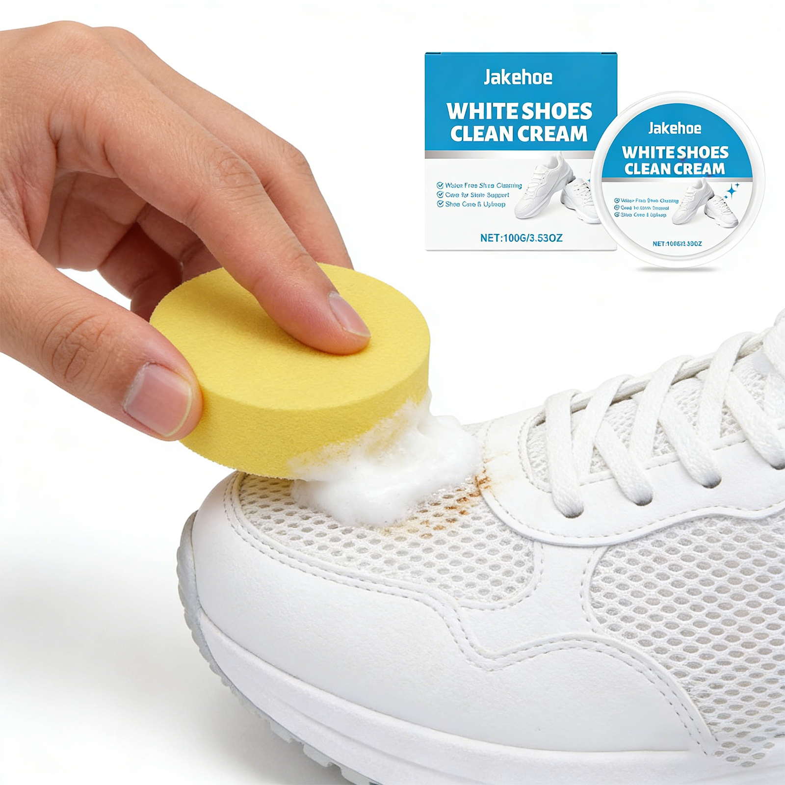White Shoe Cleaner Cream Sneak – Sneaker Care Whitener Bewertung und Preis