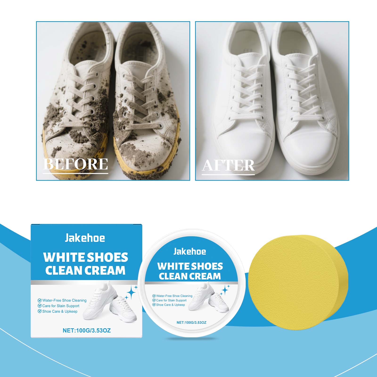 White Shoe Cleaner Cream Water – Sneaker Care Whitener Bewertung und Preis