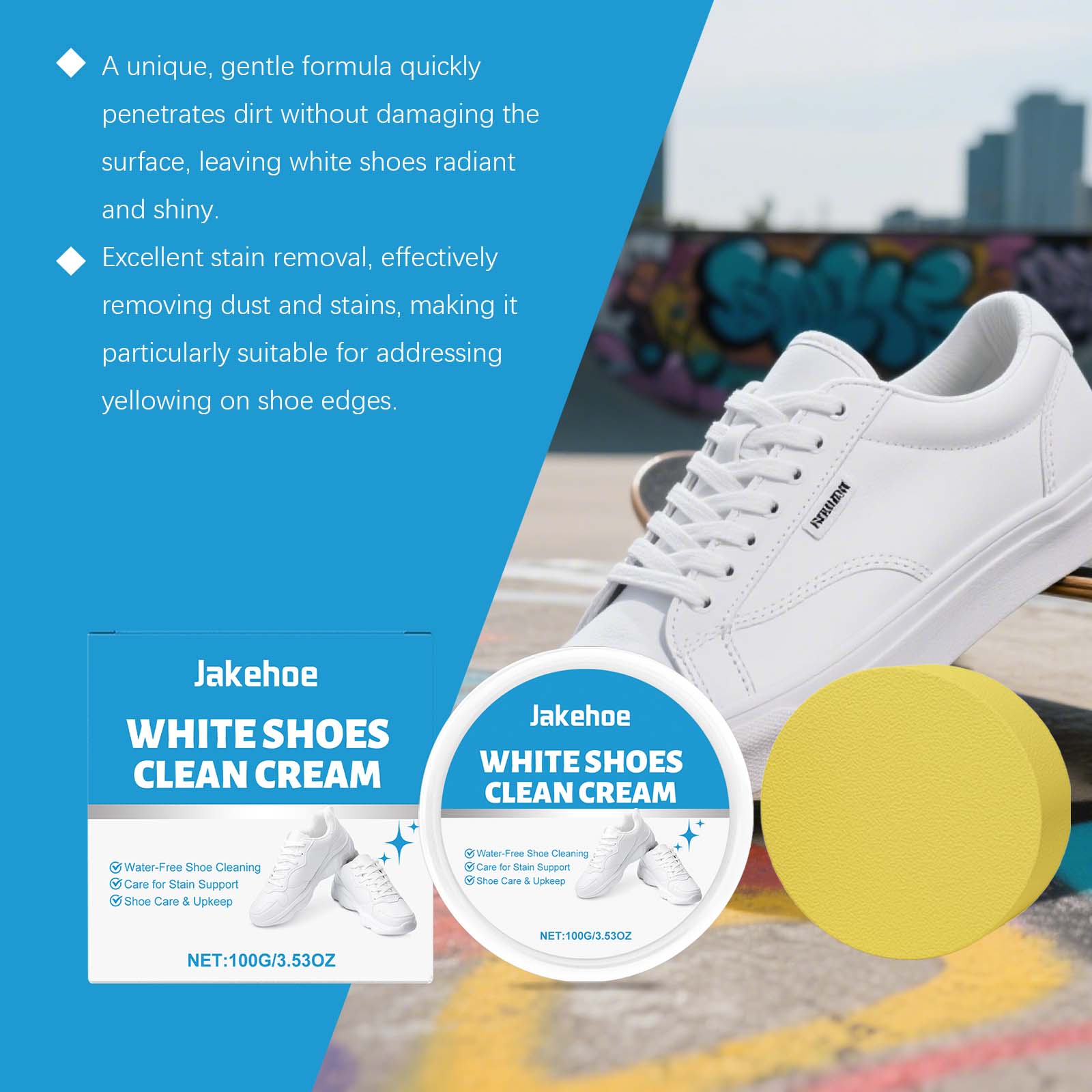 White Shoe Cleaner Cream Water – Sneaker Care Whitener Bewertung und Preis