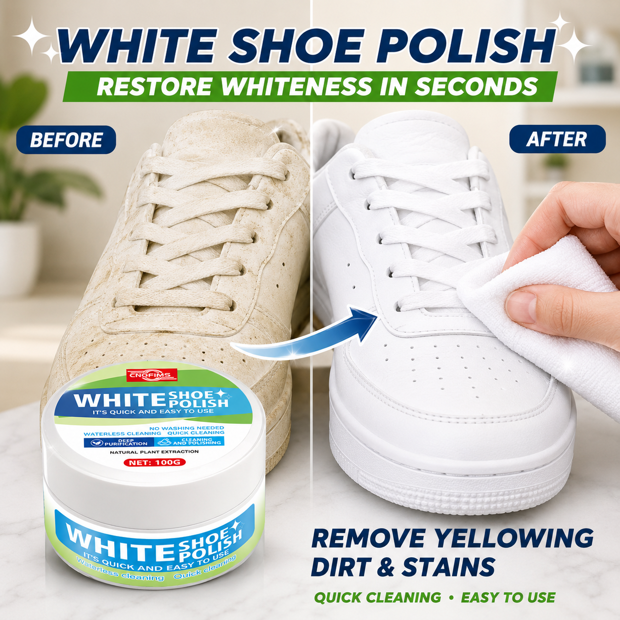 White Shoe Cleaning Cream, Qui – Sneaker Care White Bewertung und Preis