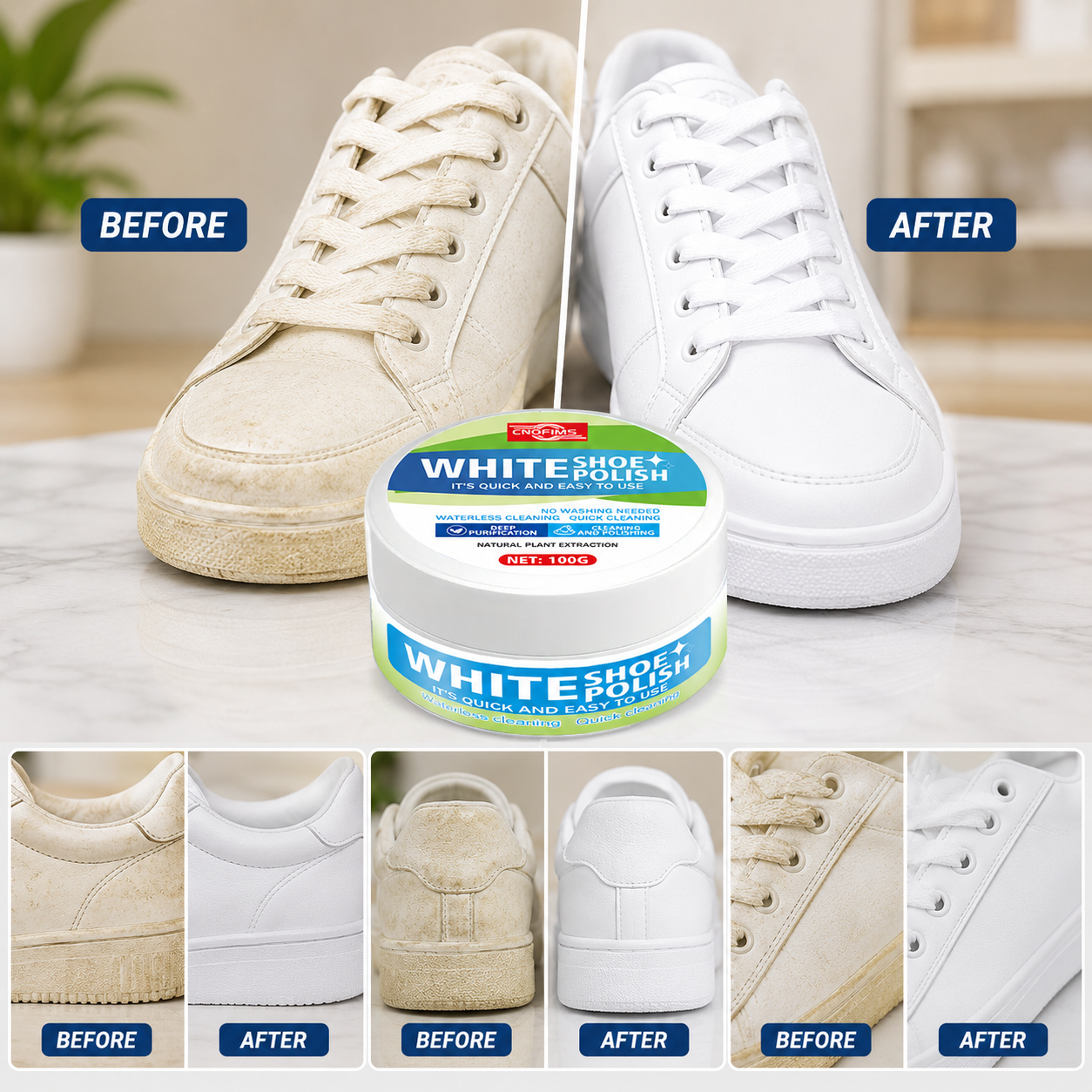 White Shoe Cleaning Cream, Qui – Sneaker Care White Bewertung und Preis