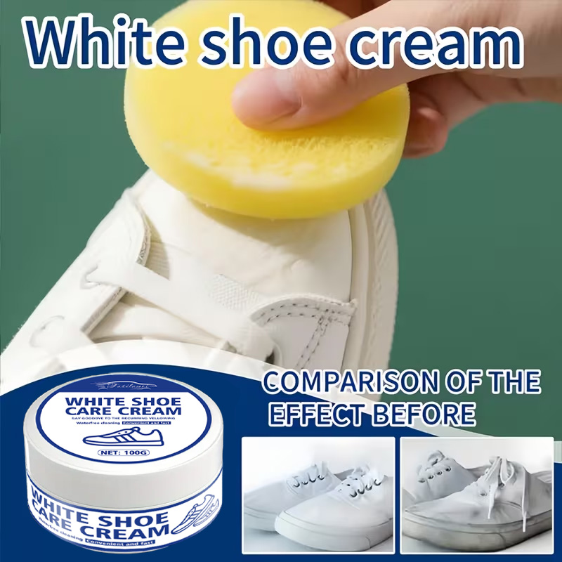 White Sneaker Care Cream with  – Sneaker Care Whitener Bewertung und Preis