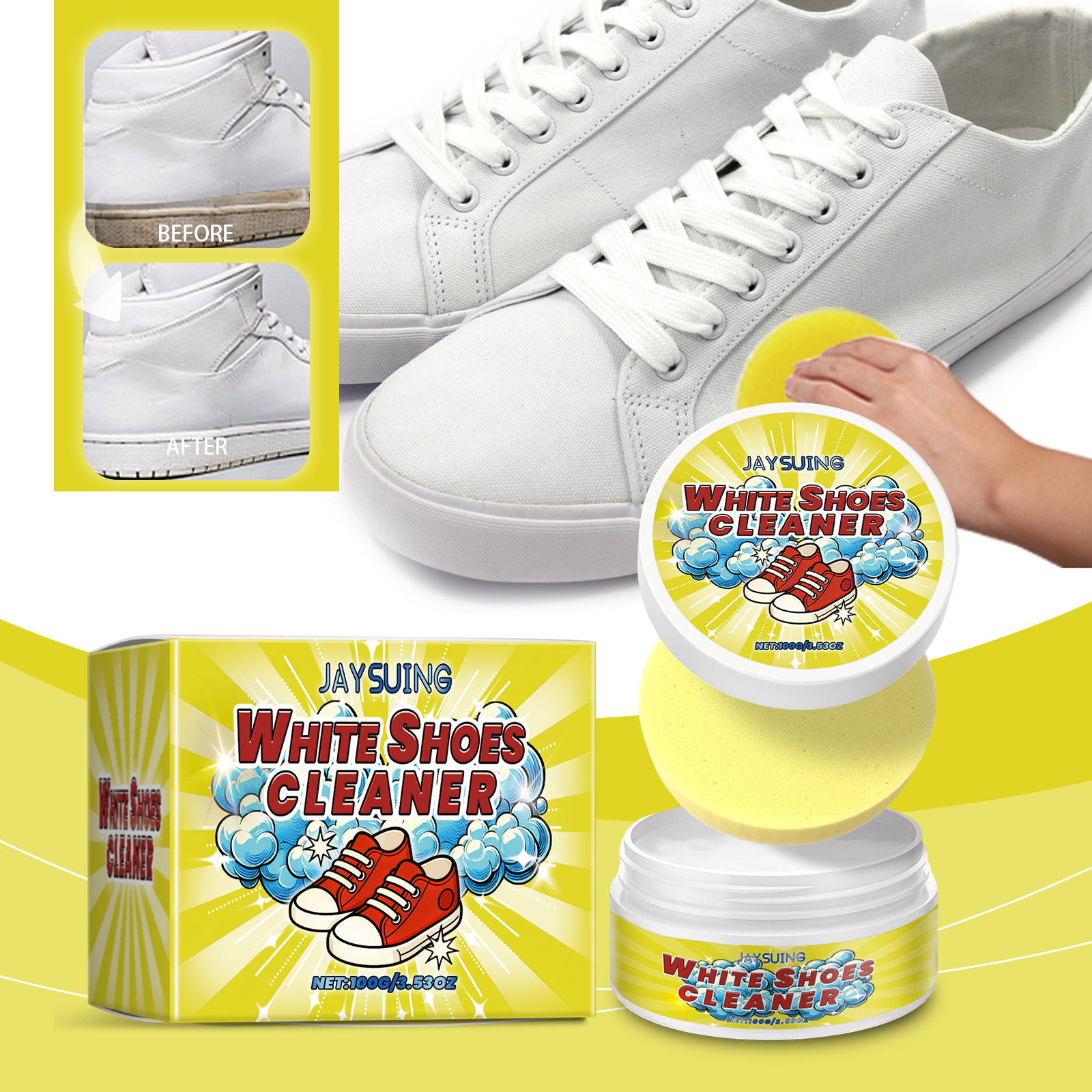 White Shoes Cleaning Cream Sta – Sneaker Care White Bewertung und Preis
