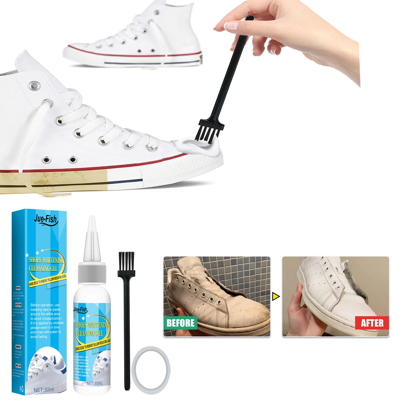 White Shoes Cleaning Gel Stain – Sneaker Care Kit Bewertung und Preis