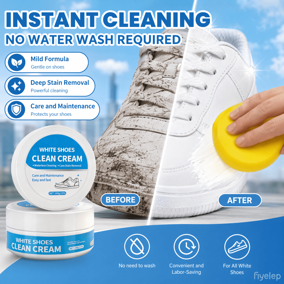 No-Wash Shoe Cleaning Paste Wh – Sneaker Care Whitener Bewertung und Preis