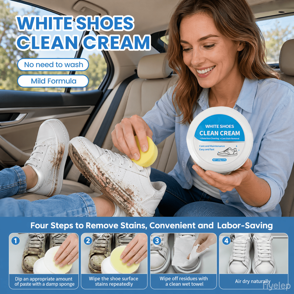 No-Wash Shoe Cleaning Paste Wh – Sneaker Care Whitener Bewertung und Preis