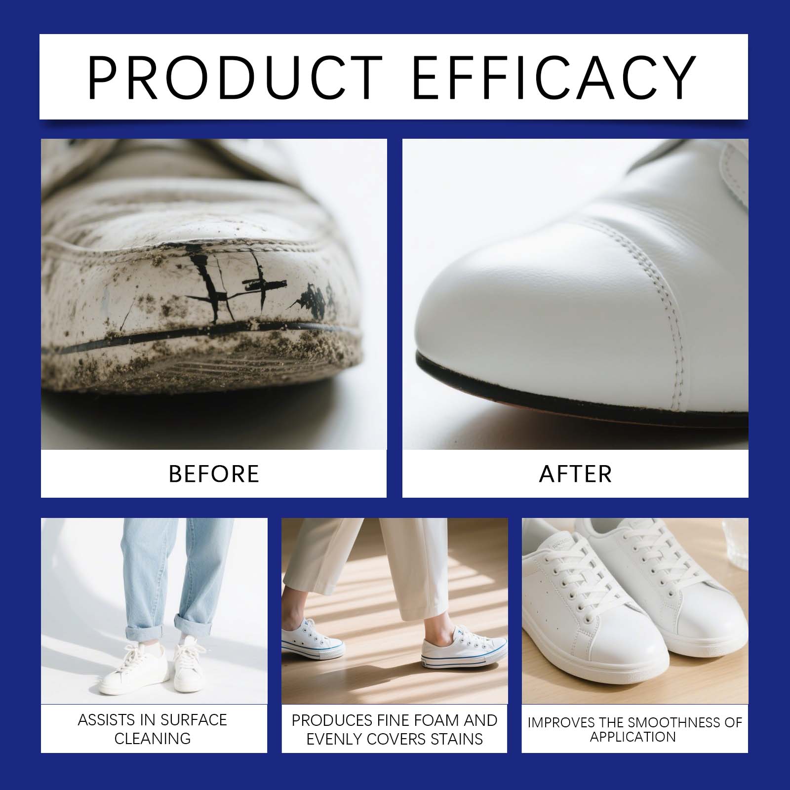 White Shoe Cleaner Foam Sneake – Sneaker Care Whitener Bewertung und Preis